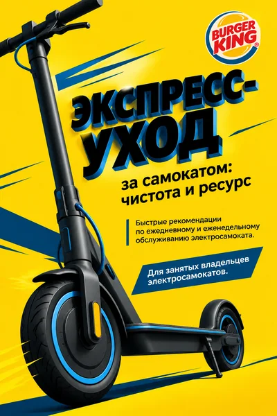 Экспресс-уход за самокатом: чистота и ресурс